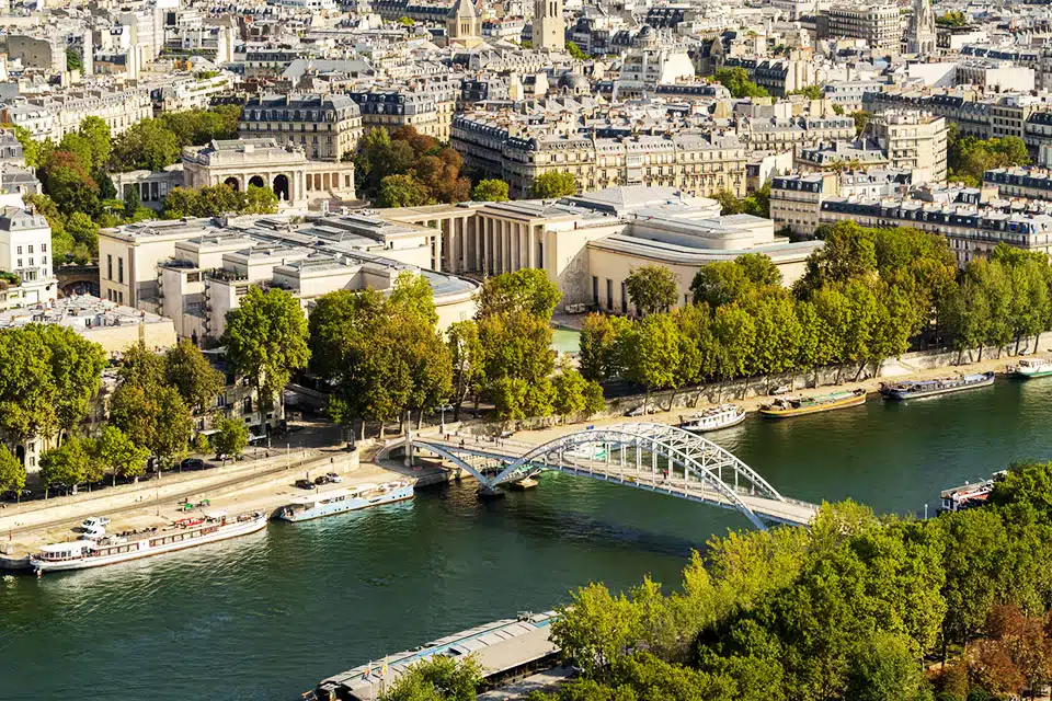 eiffel tower paris panoramic view
