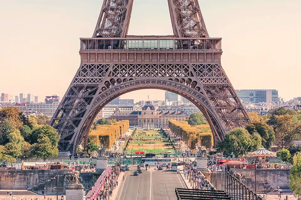 Eiffel Tower Front View From Trocadero