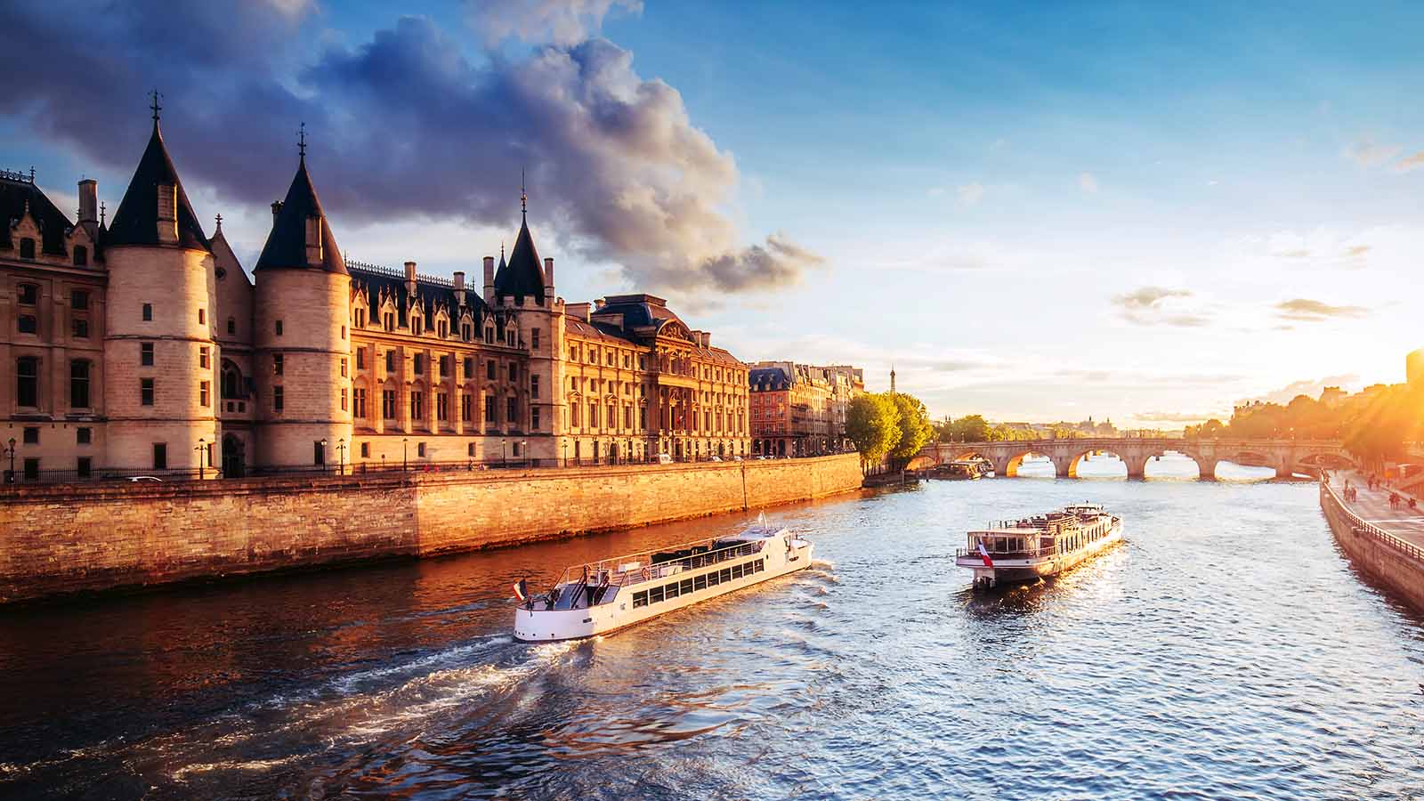 paris seine river cruise sunset • GetYourTickets PARIS
