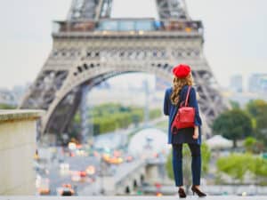eiffel tower trocadero view french girl • GetYourTickets PARIS