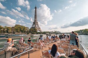 river cruise paris from the eiffel tower • GetYourTickets PARIS