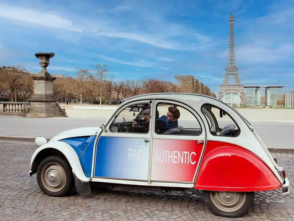 paris vintage 2cv citroen private tour
