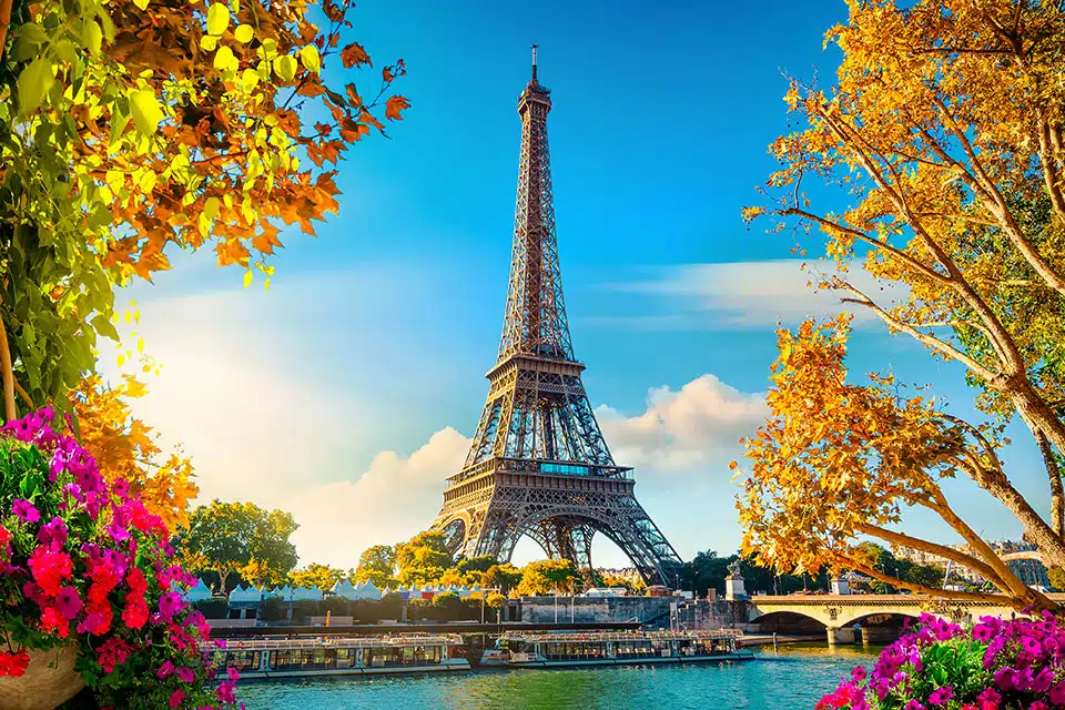Eiffel Tower Paris at the Seine River