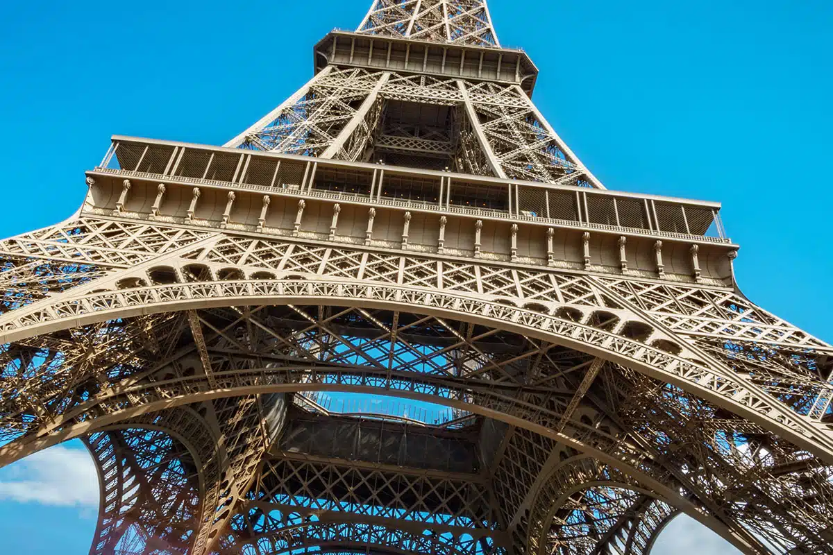 View Under Eiffel Tower Paris France